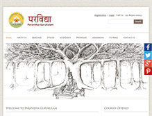 Tablet Screenshot of paravidya.org